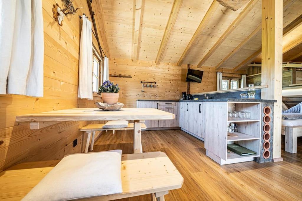 Ferienwohnung Lenggrieser Bergcamping - Almchalet Panoramahuette Exterior foto